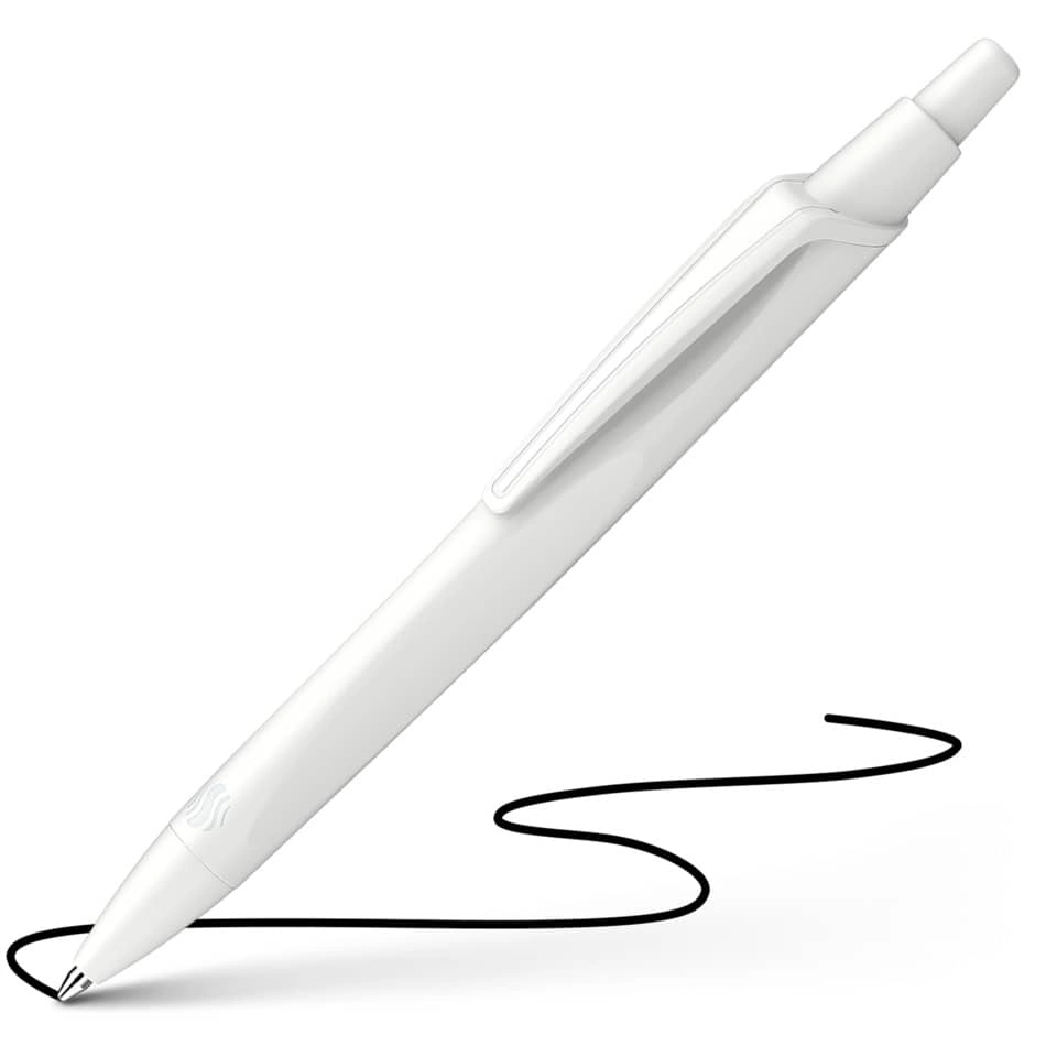 Kugelschreiber Reco - M, weiß/schwarz