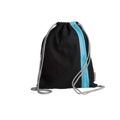 Pagna Schulsportbeutel Go! - 35 x 45 cm, schwarz/azurblau