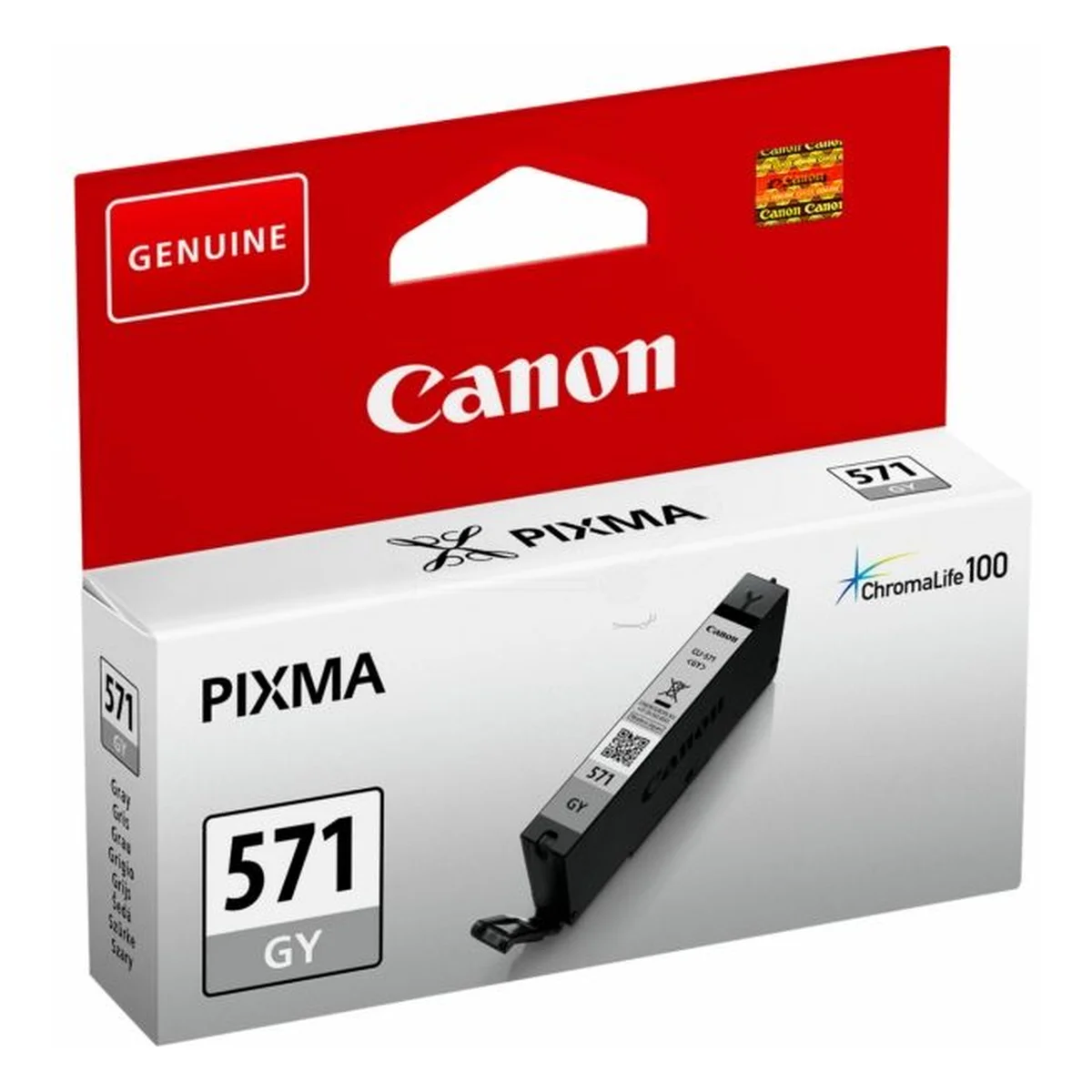 Druckerpatrone Canon CLI-571 GY grau 6,5 ml | 780 Seiten (0389C001)