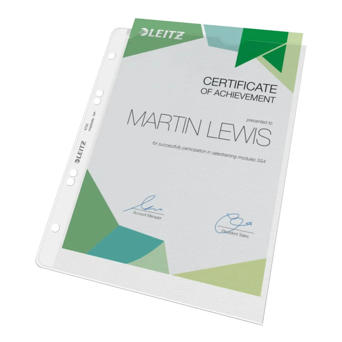 Leitz Prospekthülle Premium mit Einreißschutz, A5, PP, genarbt, dokumentenecht, farblos