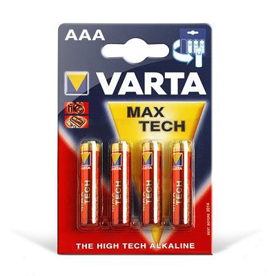 Batterien 'Micro AAA', 1,5V, 4 Stück