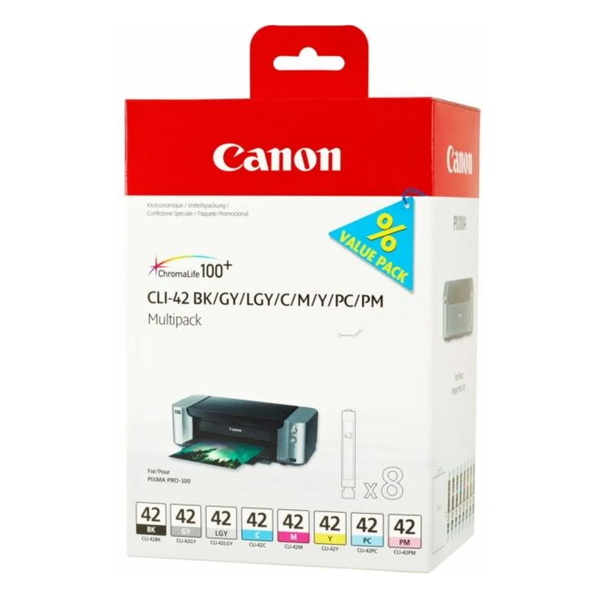 Druckerpatronen MultiPack Canon CLI-42 schwarz cyan magenta gelb foto (6384B010)
