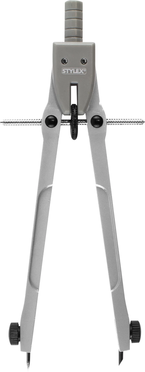 Stylex Zirkel ,Geozirkel aus Metall, mit Minendose