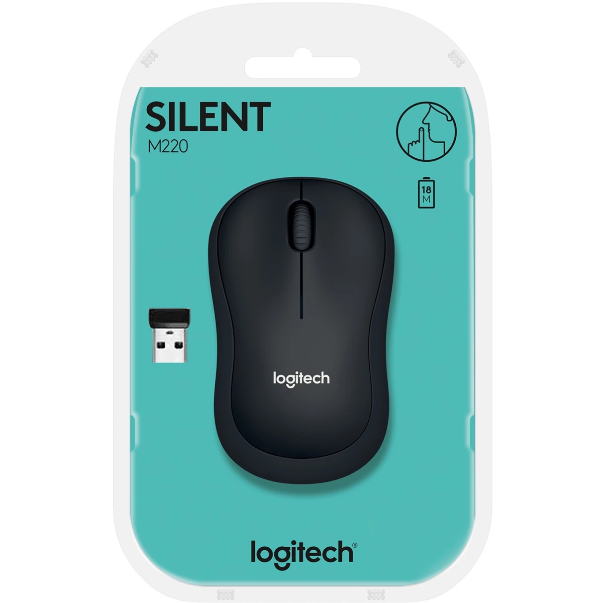 Logitech M220 Silent Mouse black