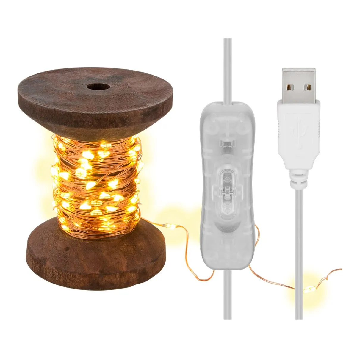 Goobay LED-Lichterkette “Garnspule“, klein
