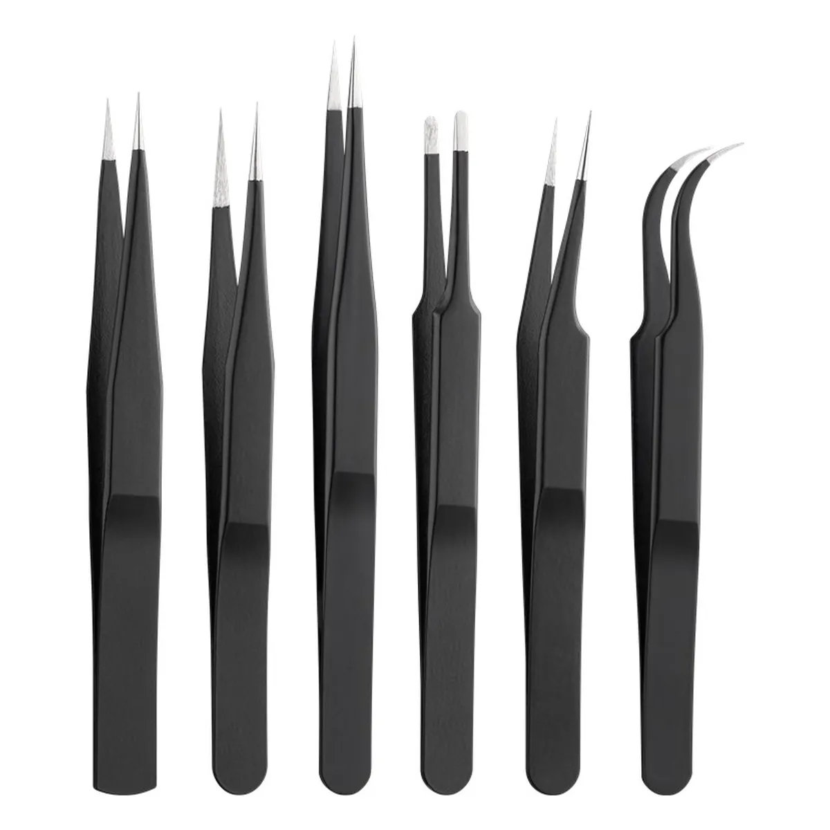 Goobay hochwertiges Pinzetten-Set 6-teilig