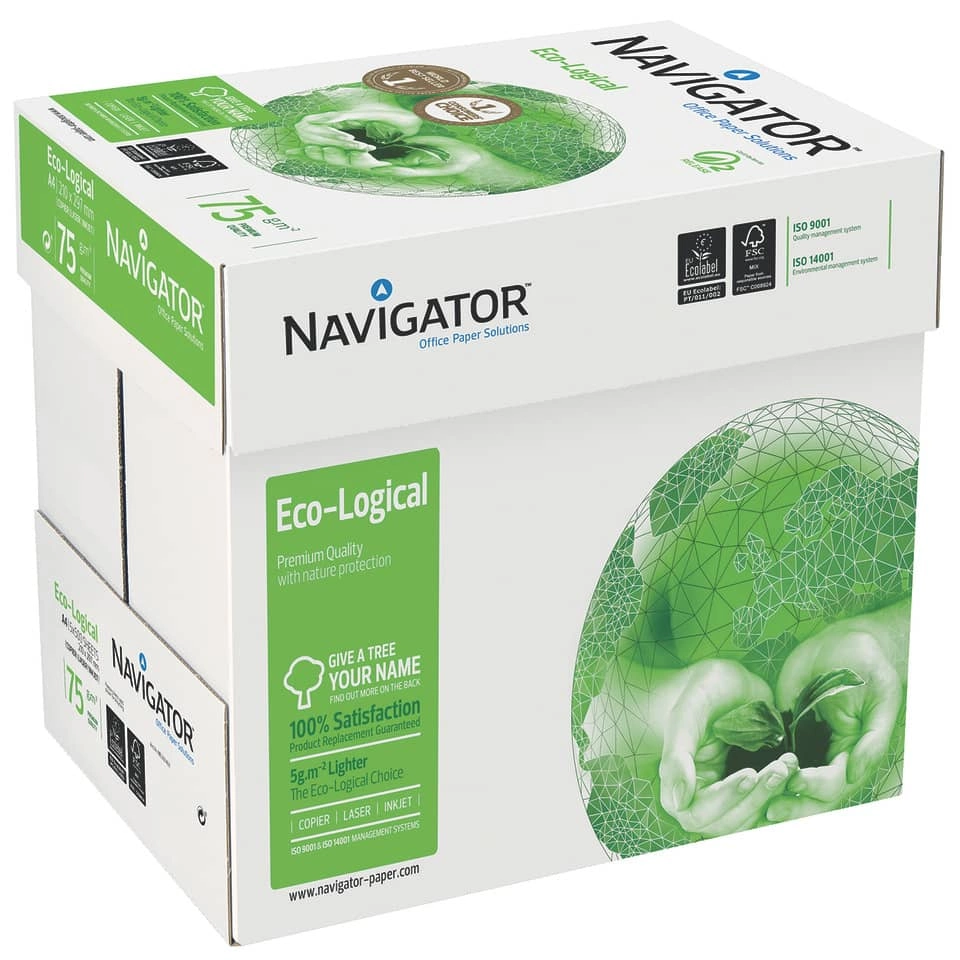 Navigator Eco-Logical - A4, 75 g/qm, weiß, 500 Blatt