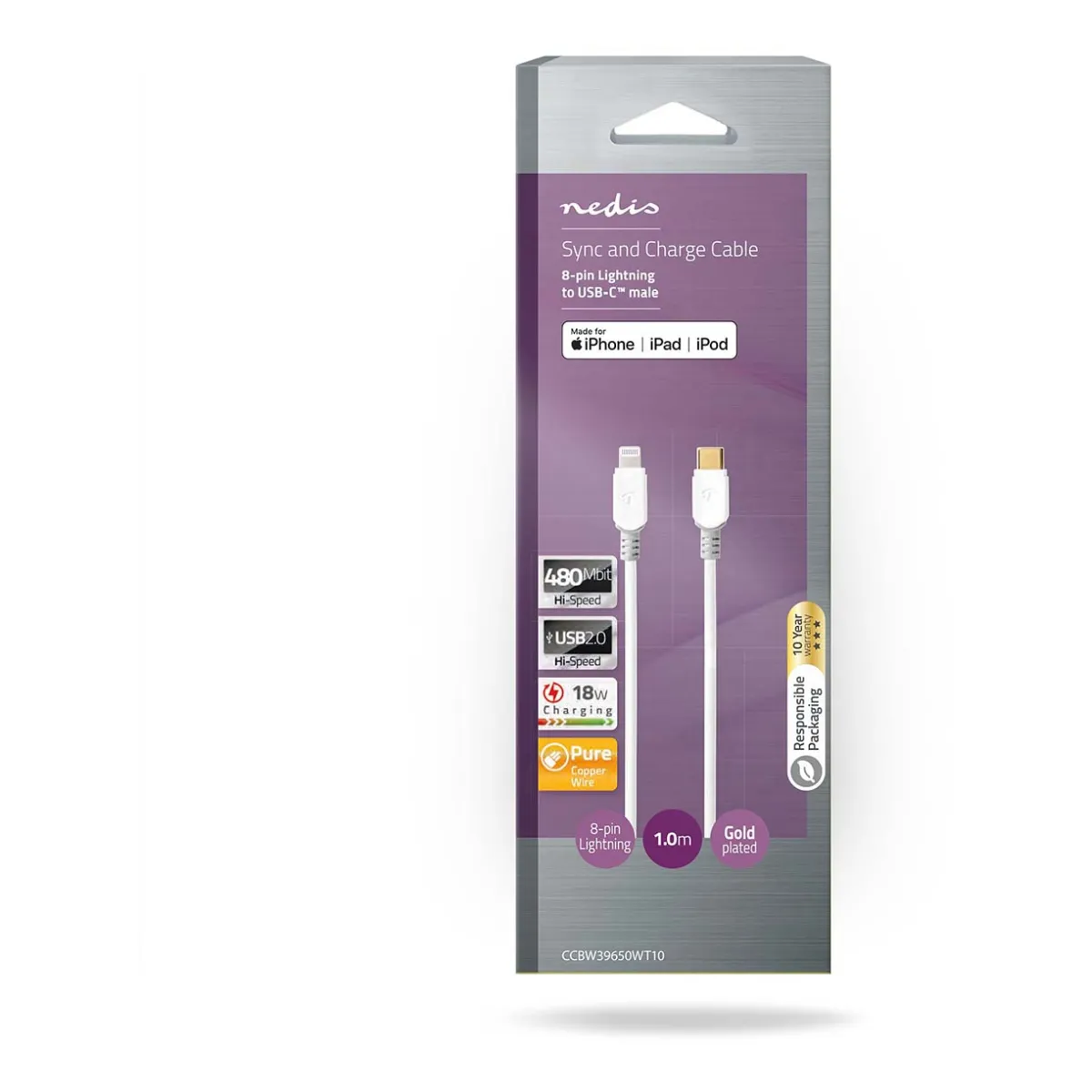 Nedis Lightning Kabel