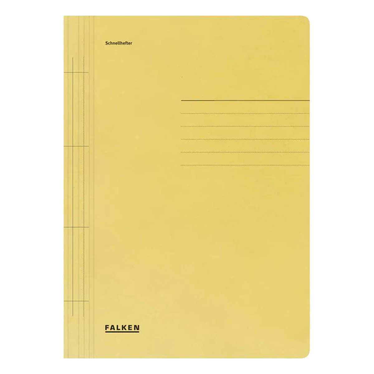 Falken Schnellhefter - A4, 250 Blatt, Manilakarton (RC), gelb