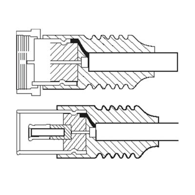 Goobay SAT/Antennen Adapterkabel (< 70 dB), 2x geschirmt