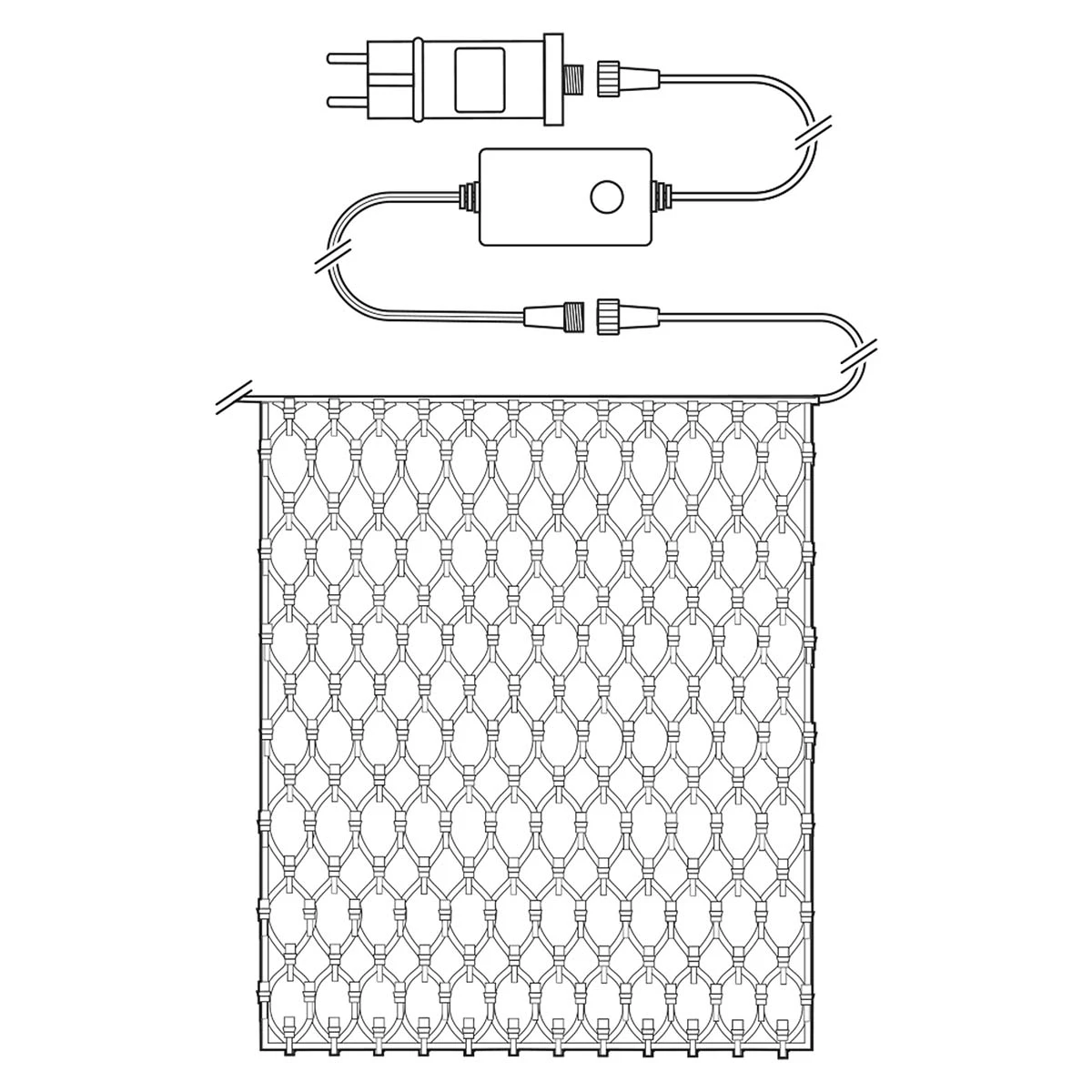 Smarte LED Netz-Lichterkette, 400 Leds