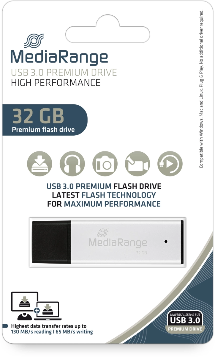 MediaRange Hochleistungs USB Speicherstick 3.0 - 32 GB