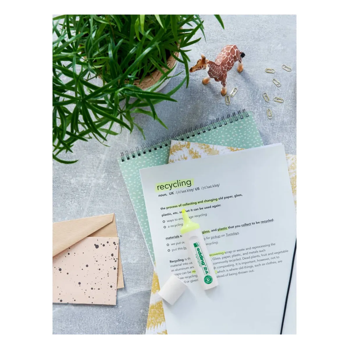 Edding 24 EcoLine Textmarker - nachfüllbar, pastellblau