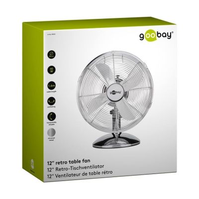 Goobay 12'' Retro-Tischventilator