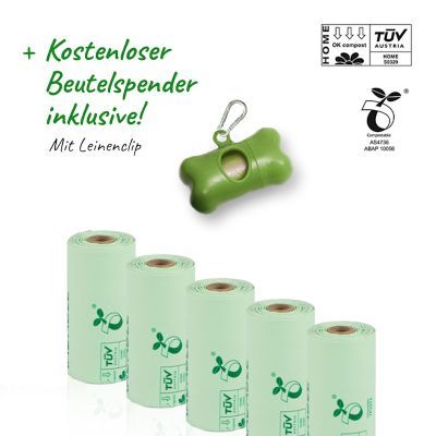 DOGIPAW Hundebeutel 100er + Spender