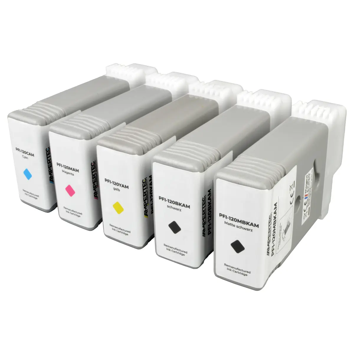 Canon PFI-120 - alternatives Patronen MultiPack KCMY + MBK 5x 130 ml - Digital Revolution
