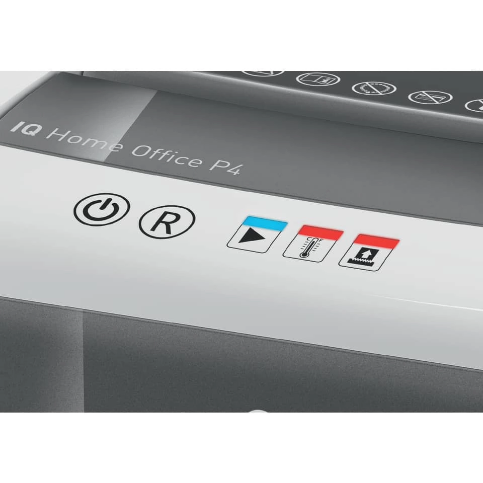 Leitz Aktenvernichter IQ Slim Home Office - Partikelschnitt P4, 10 Blatt, weiß