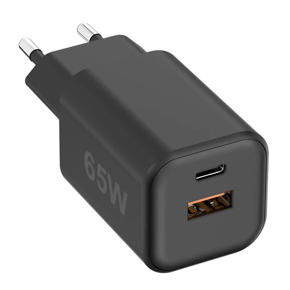 Fontastic Netzteil MINI GaNto 65W Type-C PD + USB-A FC schwarz