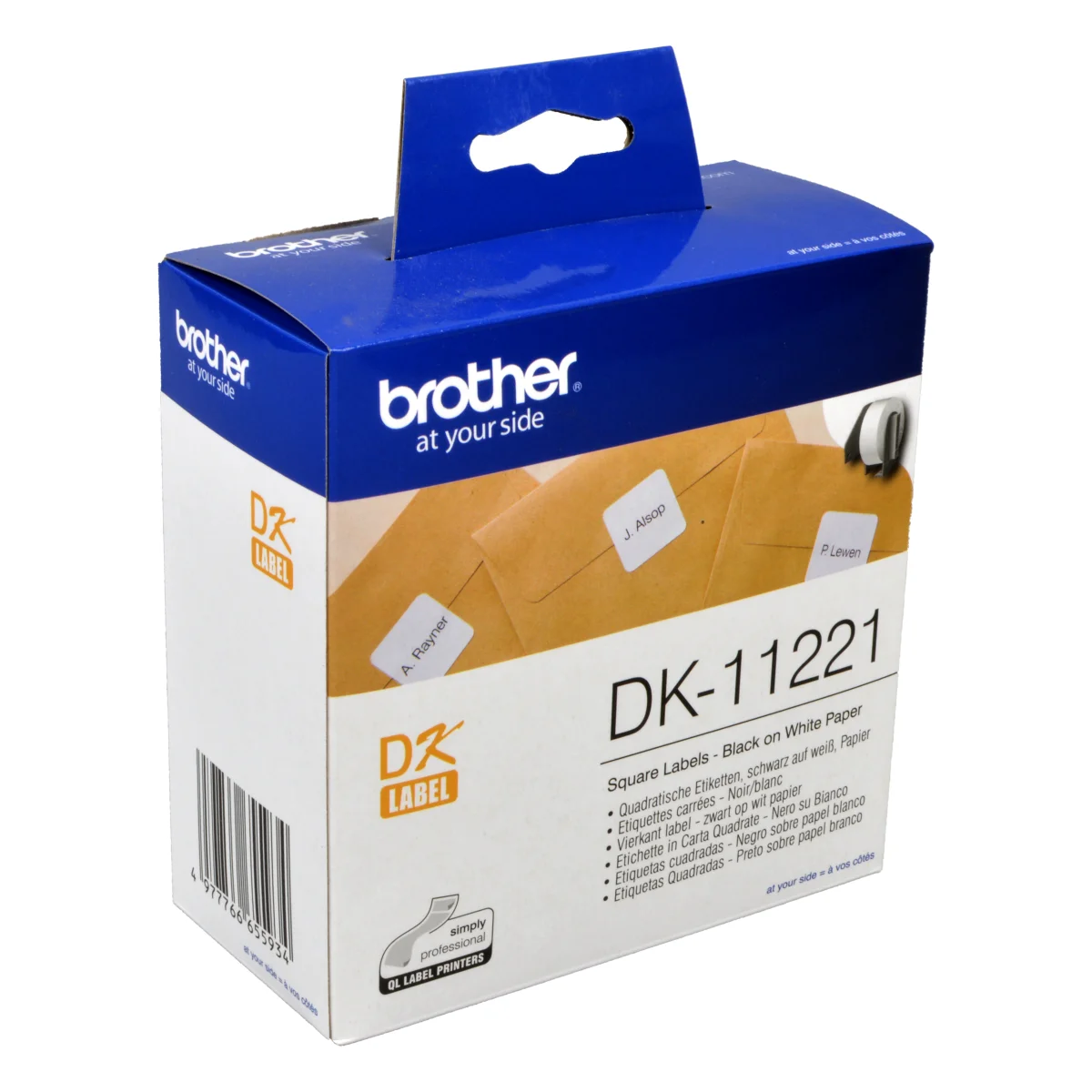 Brother Etiketten 23 x 23 mm, 1.000 Stück