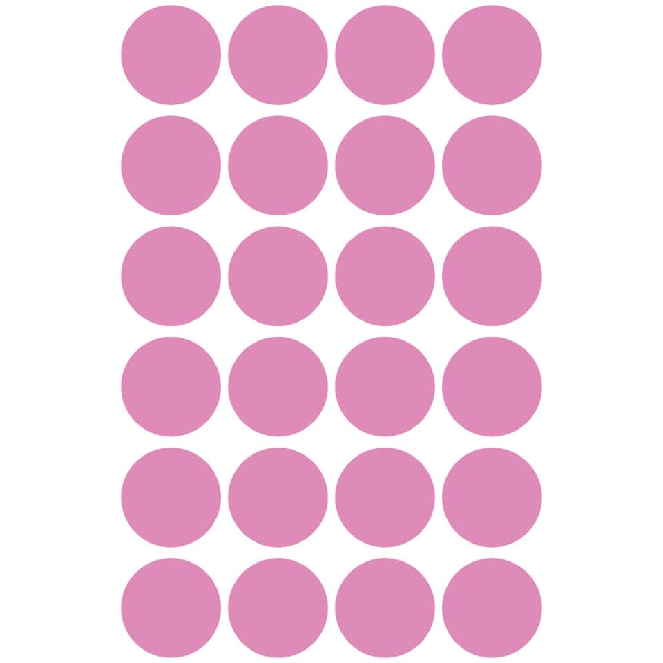 Avery Zweckform Markierungspunkte - Ø 18 mm, 4 Blatt/96 Etiketten, rose