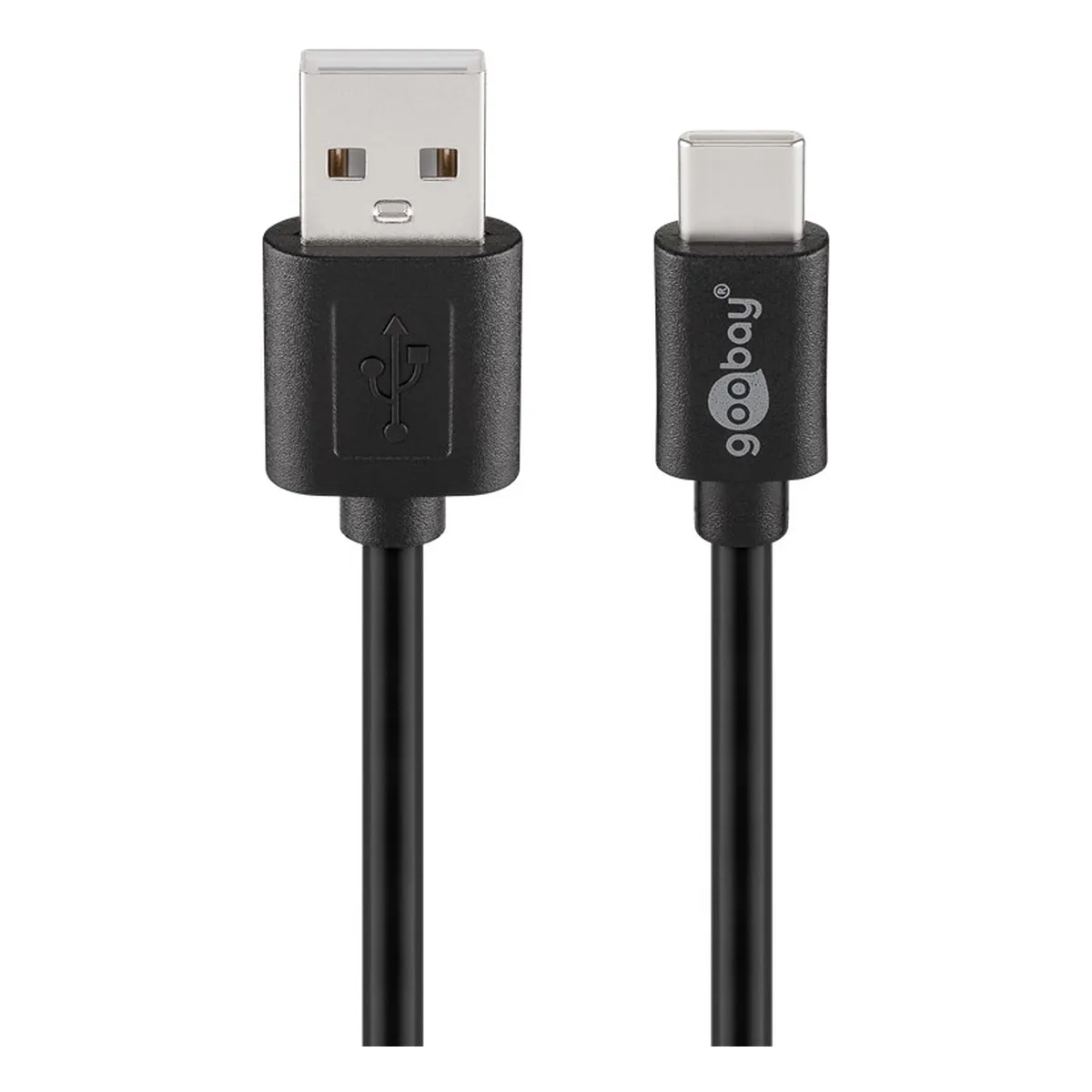 Goobay USB 2.0 Kabel USB-C™ auf USB A, schwarz