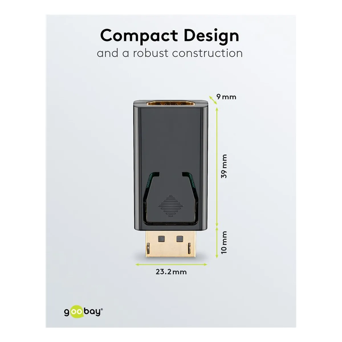 Goobay DisplayPort auf HDMI™-Adapter 1.1, vergoldet