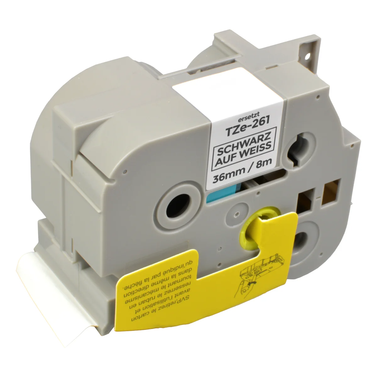 Brother TZE-261 alternatives Beschriftungsband 'schwarz auf weiß' 36mm x 8m - Digital Revolution