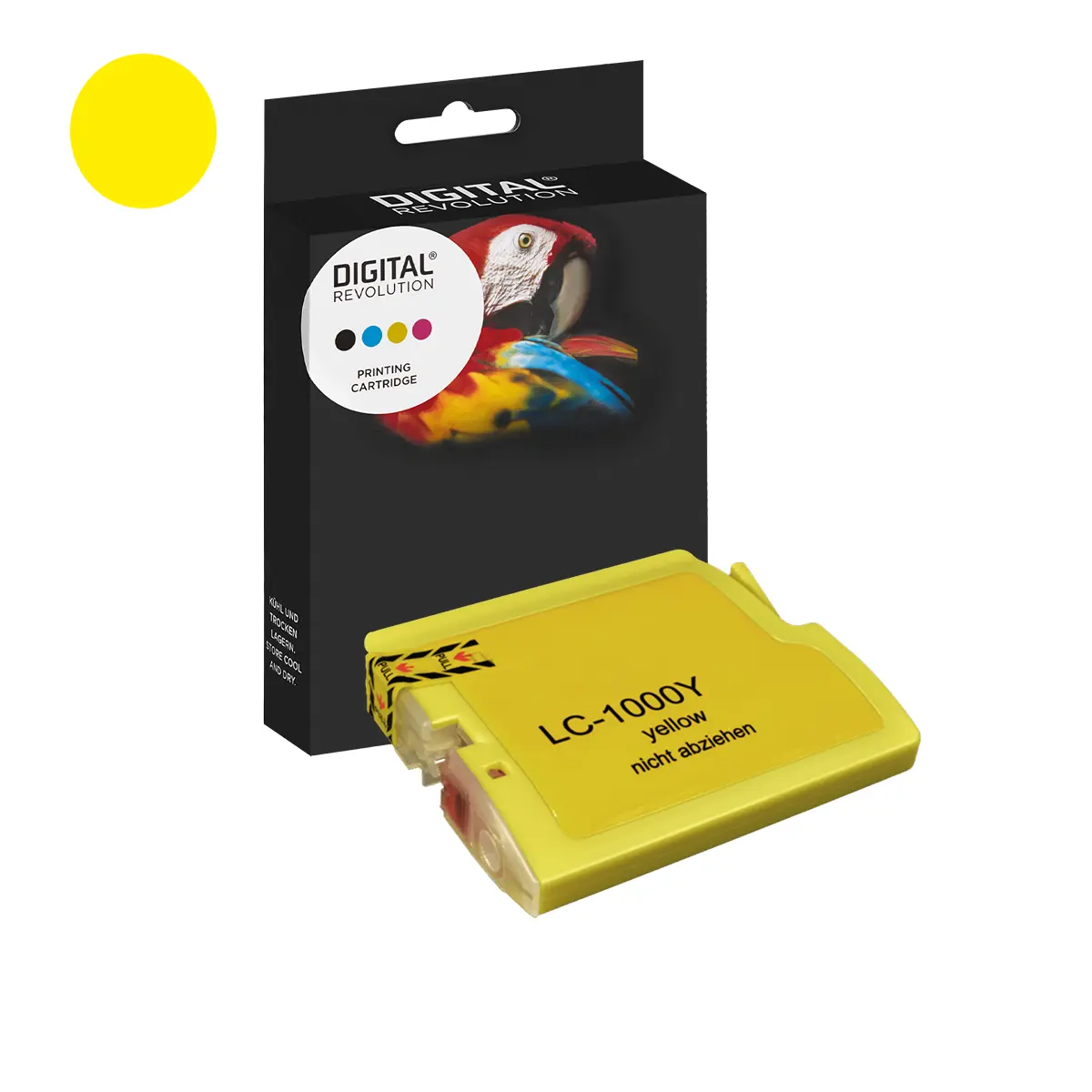Brother LC-1000 Y, LC-970 Y - alternative Reinigungspatrone 'gelb' 20 ml | 1.050 Seiten - Digital Revolution
