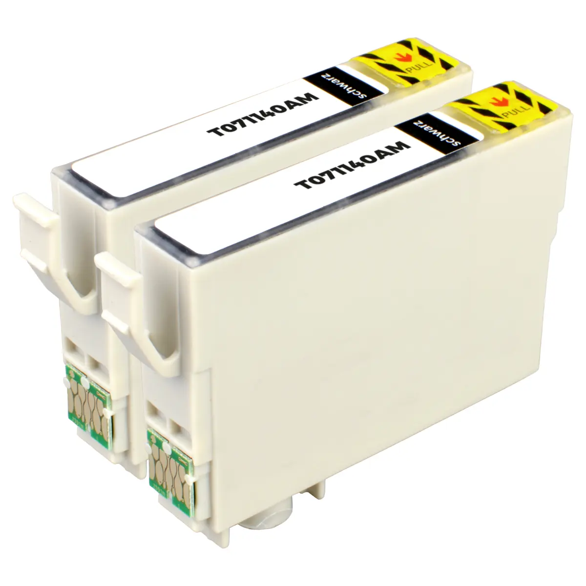 Epson T0711 - alternatives Patronen DoppelPack 'schwarz' 2x 11,4 ml | 2x 260 Seiten - Digital Revolution