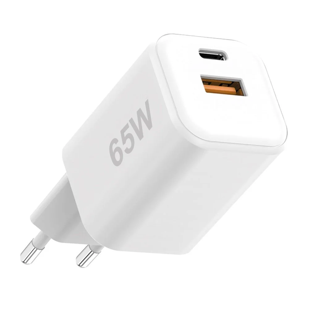 Fontastic Netzteil MINI GaNto 65W Type-C PD + USB-A FC weiß