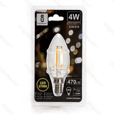 Aigostar LED FILAMENT 'Kerze', 4W, E14