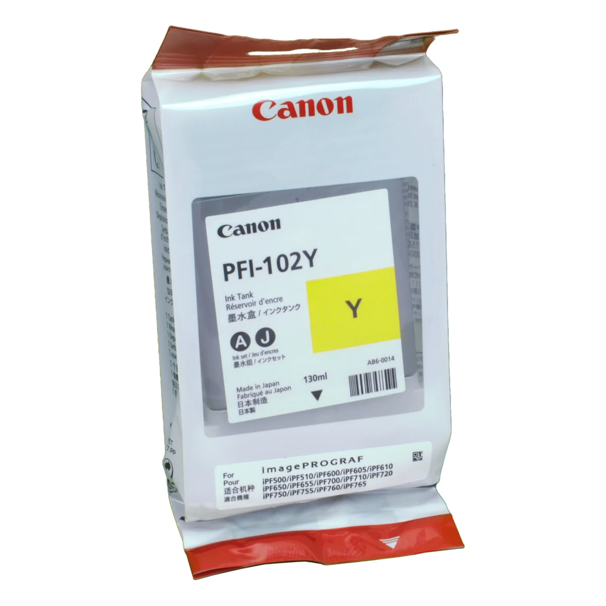 Canon PFI-102Y Druckerpatrone gelb 130 ml (0898B001)