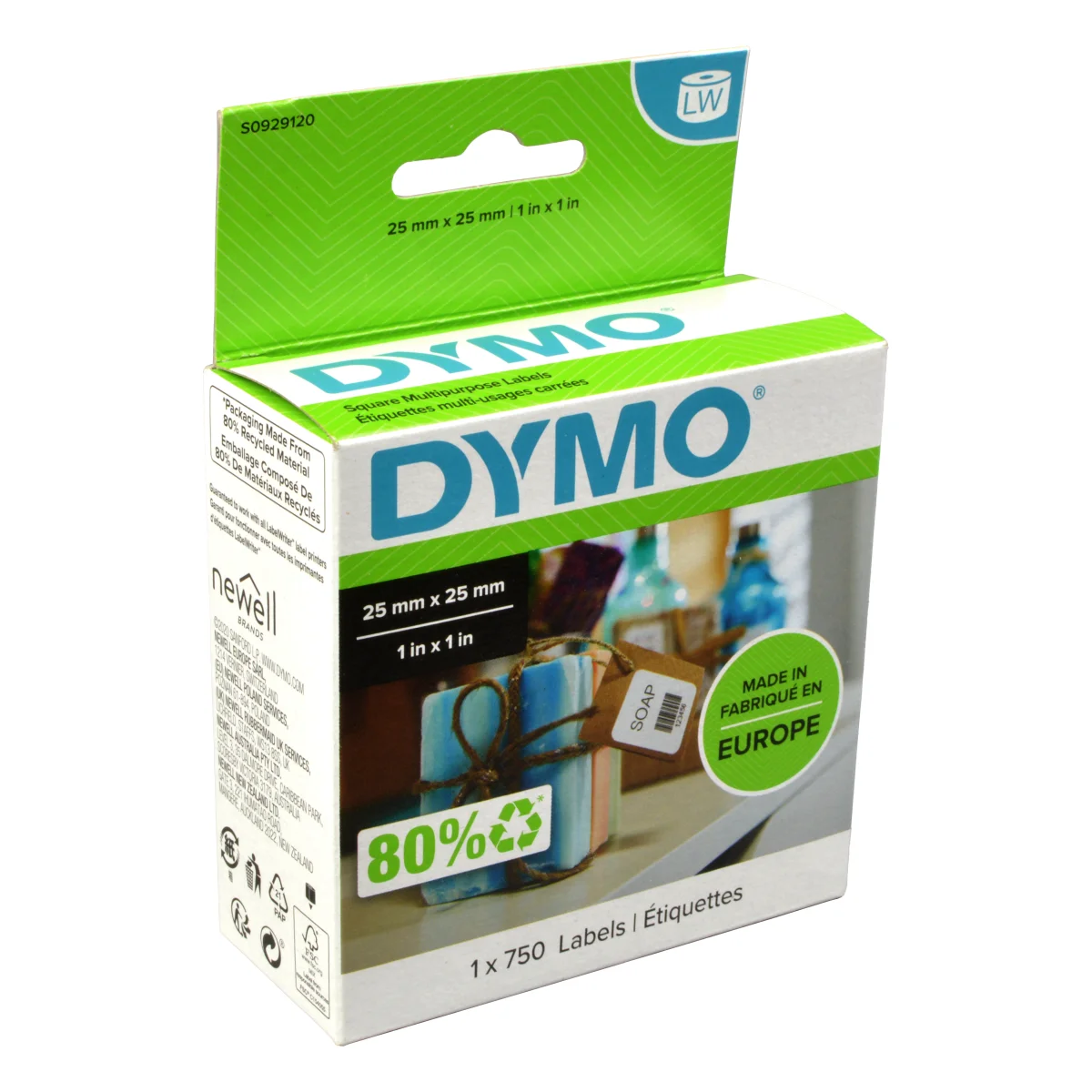 Dymo Labelwriter-Etiketten S0929120 weiß, 25 x 25mm, 750 St.