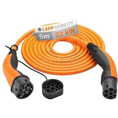 LAPP MOBILITY HELIX® Ladekabel Typ 2, bis zu 22 kW, 5 m, Orange