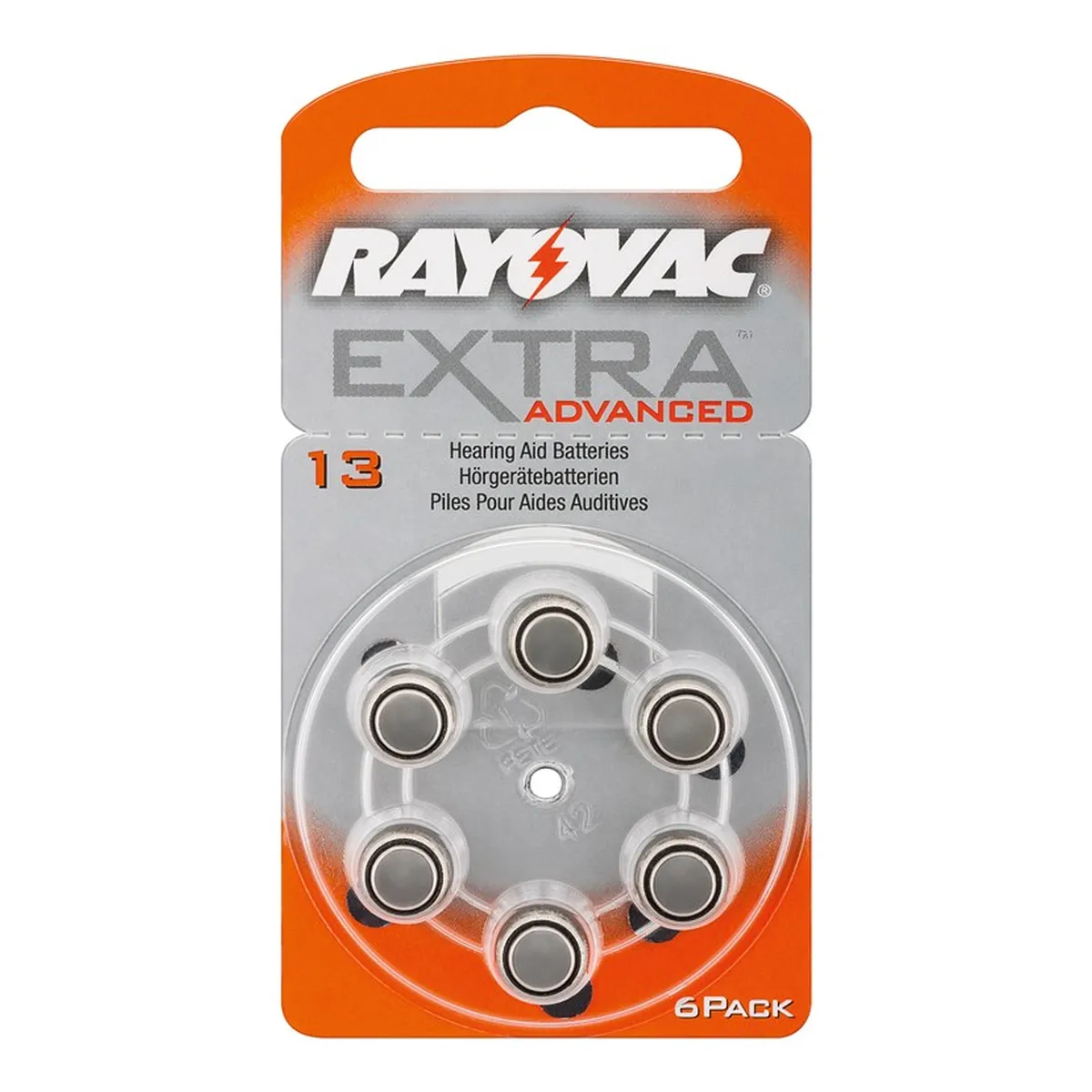 Rayovac Knopfzellen PR48/13A 6 Stück