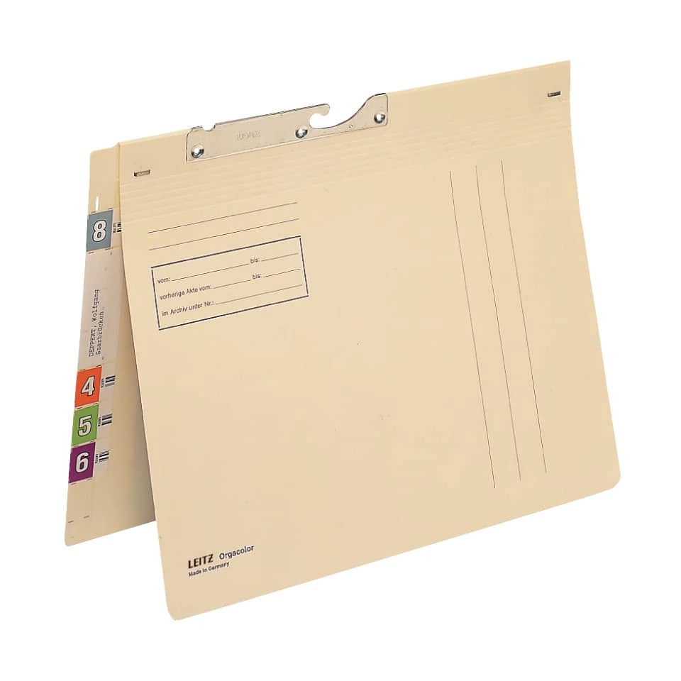 Leitz Pendelhefter Orgacolor®, kfm. Heftung, Kraftkarton, chamois