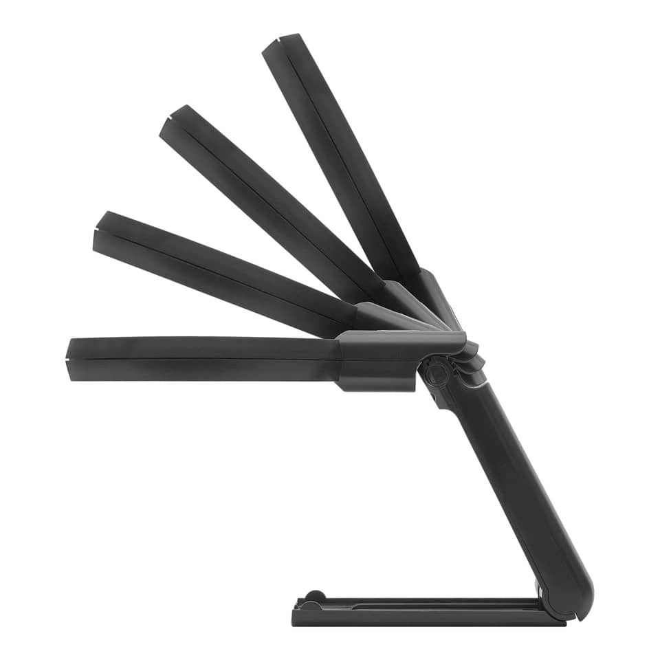 WEDO Tischlupe Ø 9 cm mit Standfuß - beleuchtet,  2-fach, schwarz