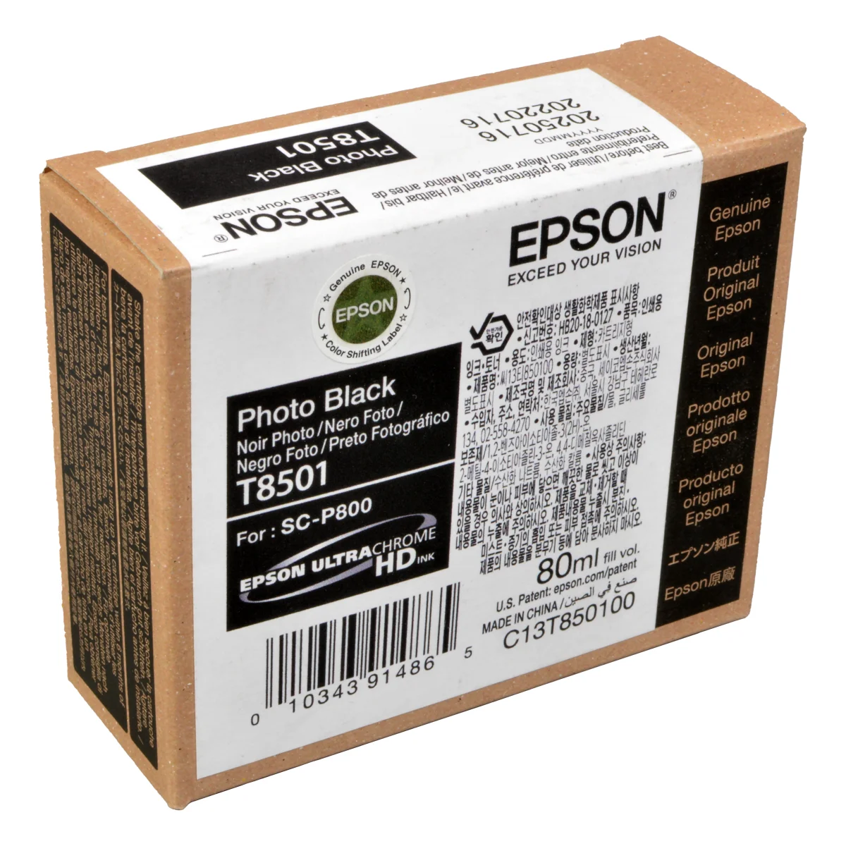 Epson Tinte C13T850100 T8501 photo black