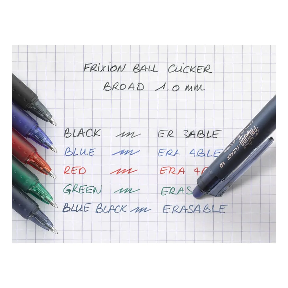 Pilot Tintenroller FriXion Clicker - 0,5 mm, rot, radierbar