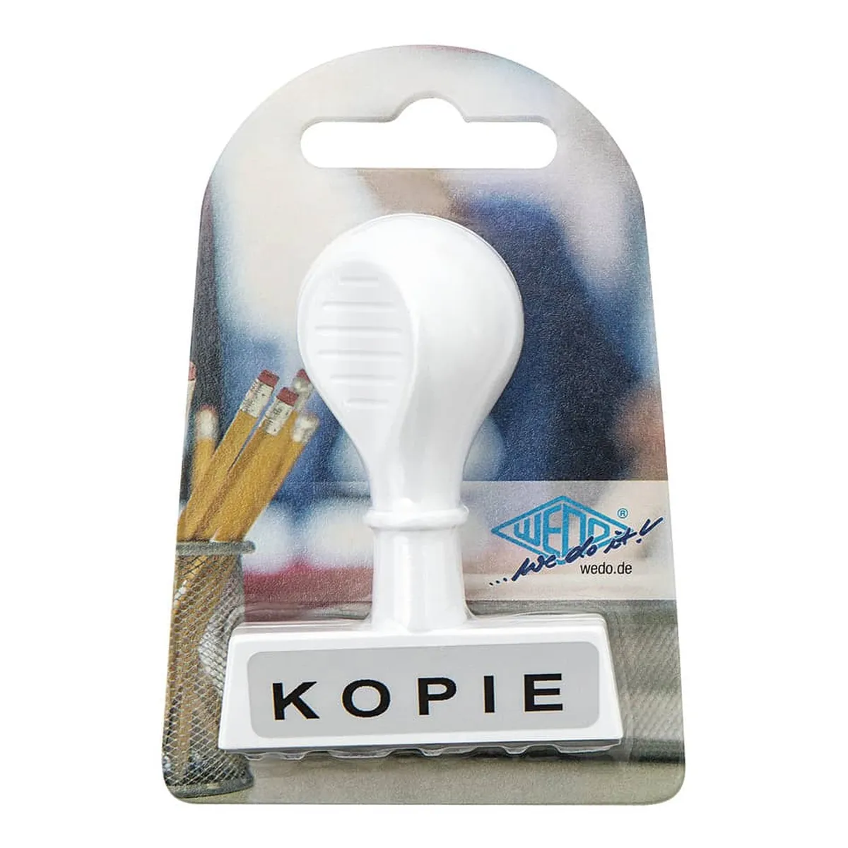 Wedo Stempel Text Kopie - Abdruck 45 mm