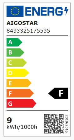Aigostar LED 'Classic' E14, 9W