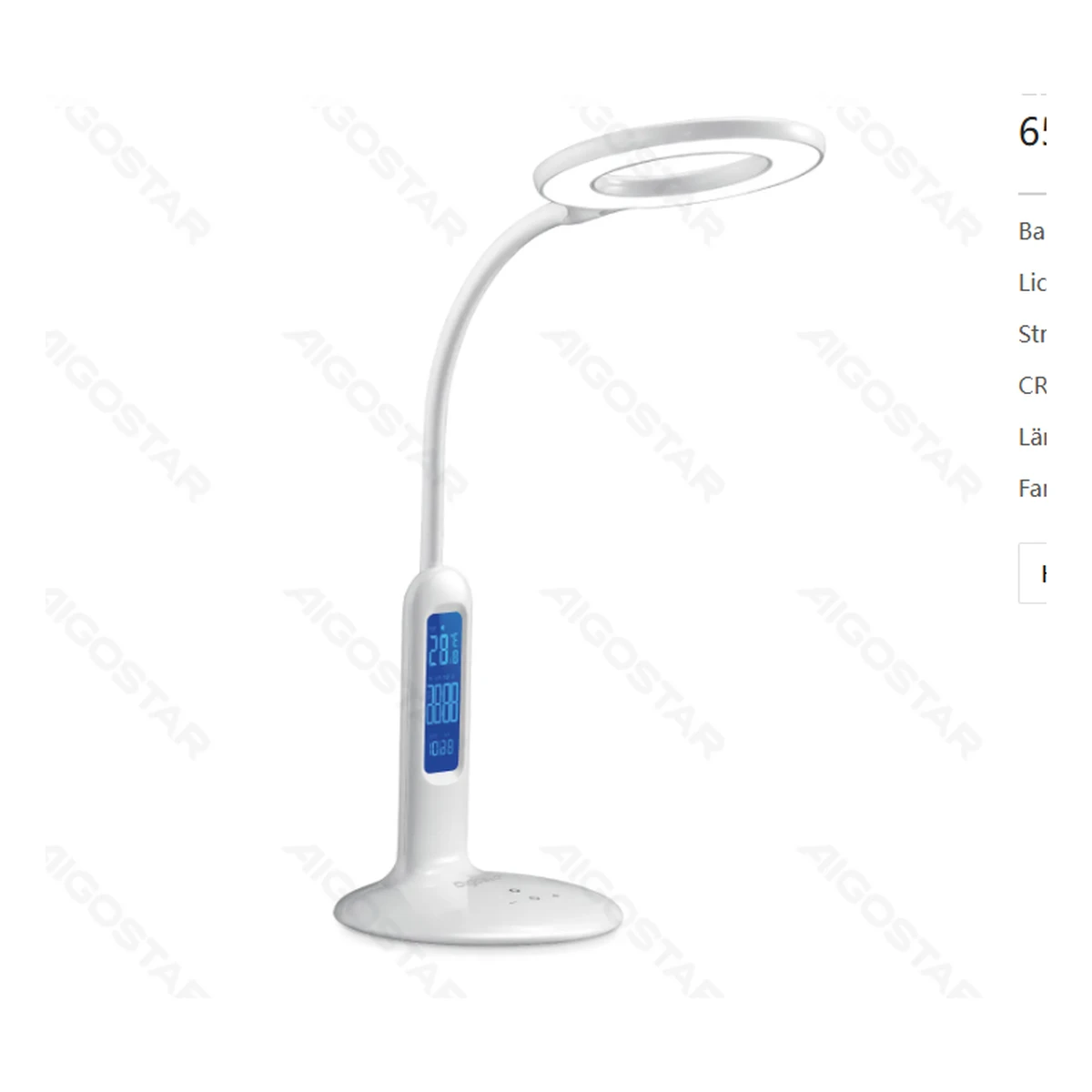 Aigostar LED Schreibtischlampe weiß 7W
