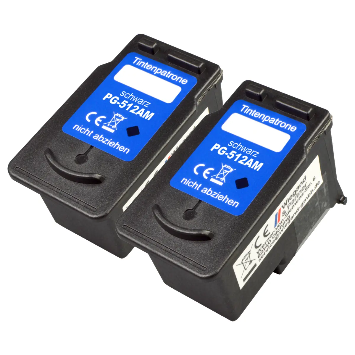 Canon PG-512 - alternatives Patronen DoppelPack 'schwarz' 2x 15 ml | 2x 400 Seiten - Digital Revolution