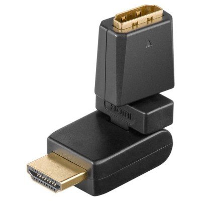 Goobay HDMI™-Adapter 360°, vergoldet