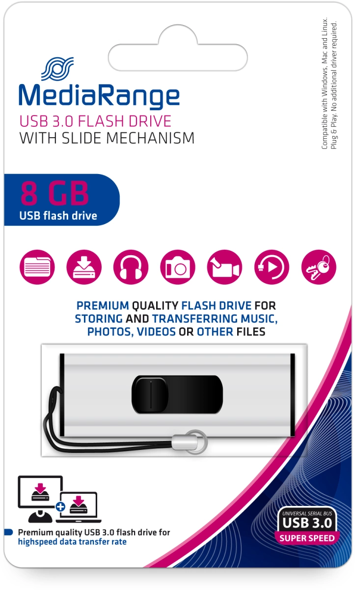 MediaRange USB Speicherstick 3.0 | 8 GB 