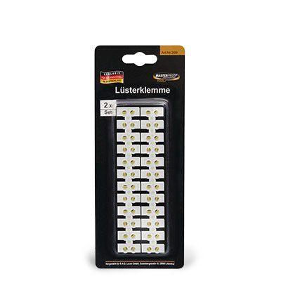 Masterproof Luesterklemme 6mm, 2-tlg.
