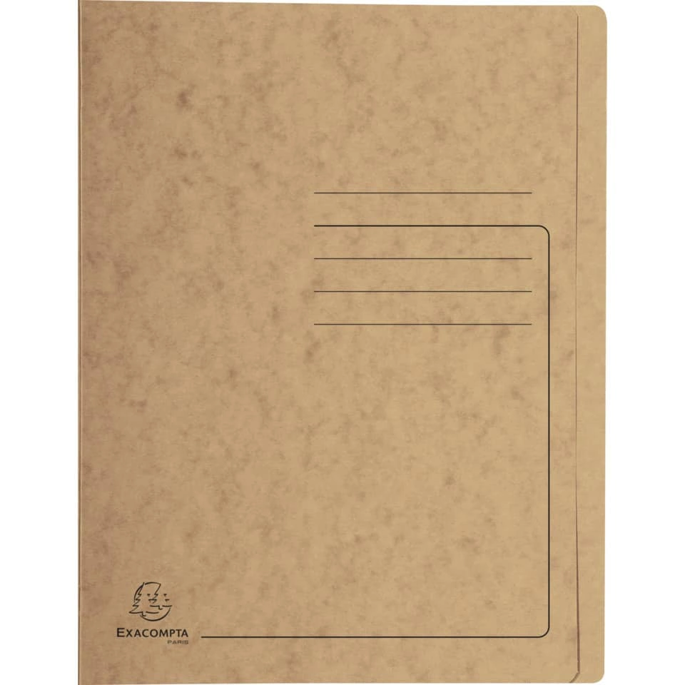 EXACOMPTA Schnellhefter - A4, 350 Blatt, Colorspan-Karton, 355 g/qm, tabak