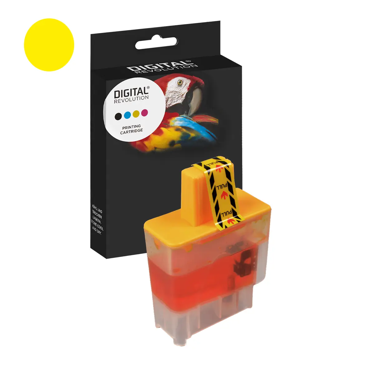 Brother LC-900 Y, LC-47 Y - alternative Reinigungspatrone 'gelb' 15,8 ml | 650 Seiten - Digital Revolution