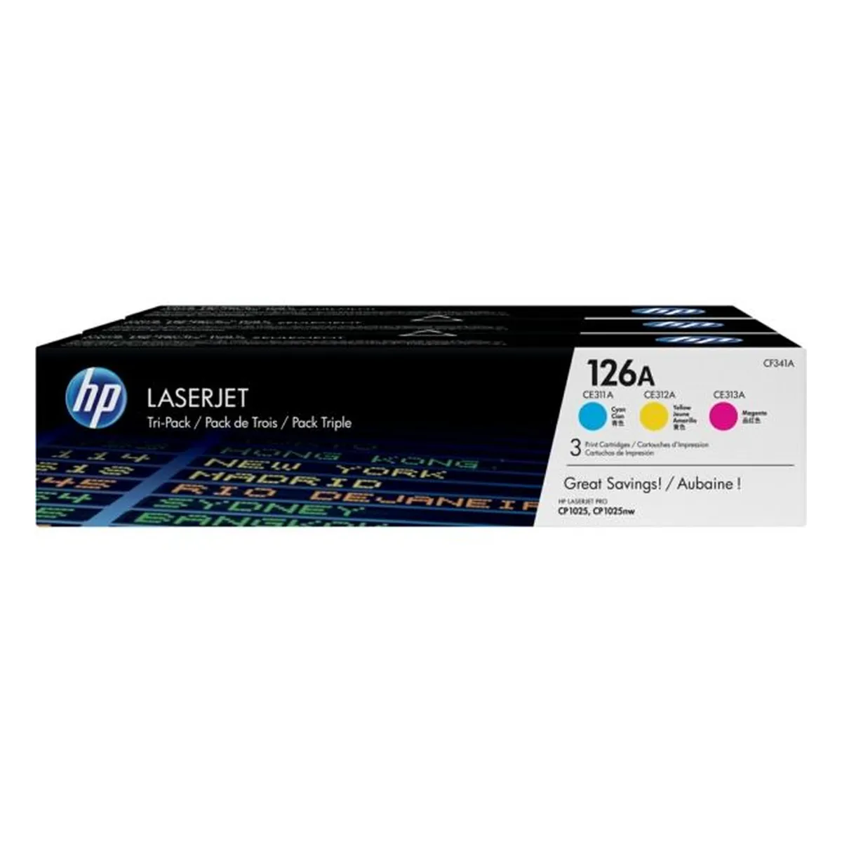 HP 126A Toner MultiPack cyan magenta gelb 3.000 Seiten (CF341A)