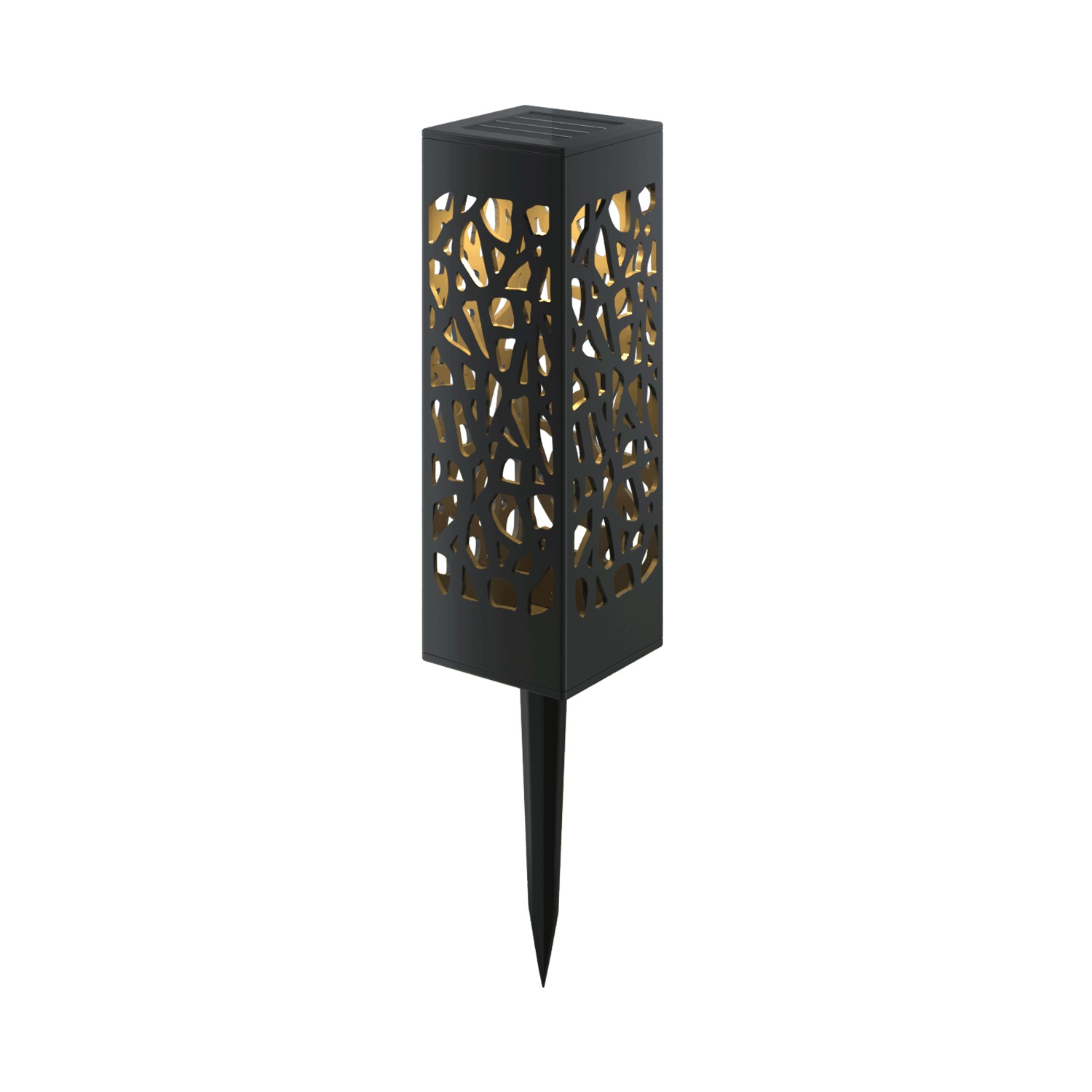 Aigostar LED Solar Außenleuchte, schwarz